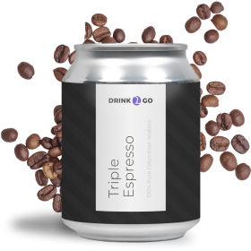 Алюминиевая банка кофе Декаф Флэт Уайт.